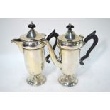 Silver cafe au lait pair