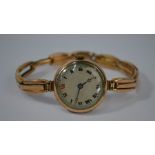 Vintage 9ct gold wristwatch