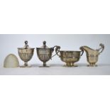 Victorian silver mustards etc.