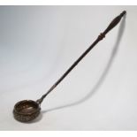 William IV Scottish silver punch ladle