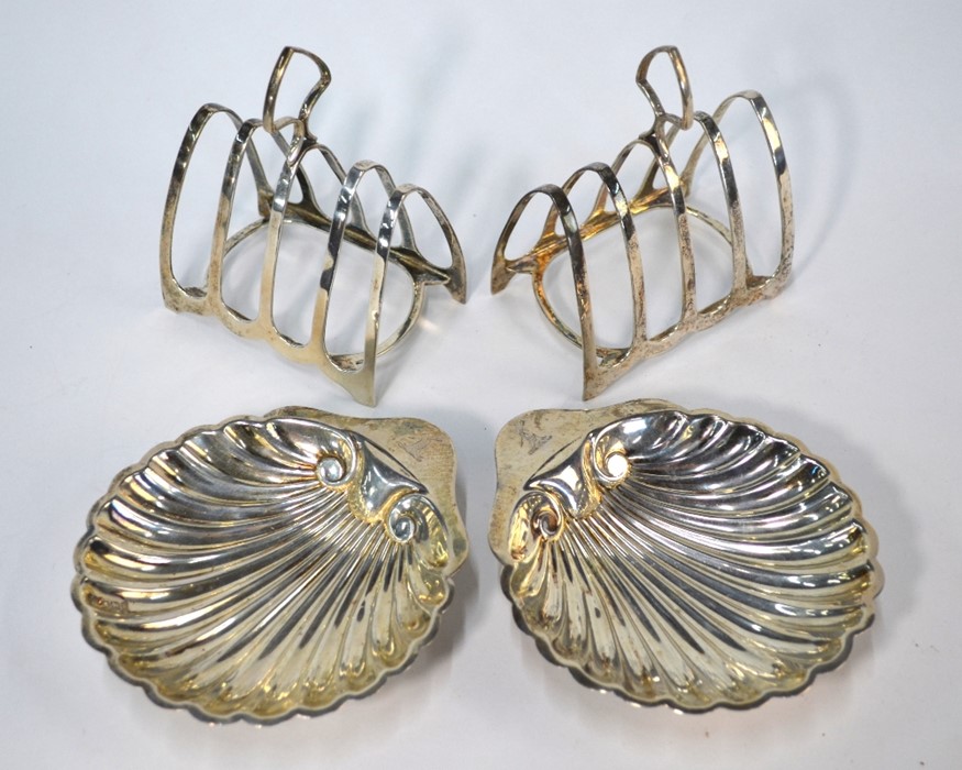 Pair of Victorian nut-dishes etc.