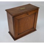 A late Victorian mahogany Middlemiss Patent cabinet