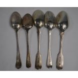 Georgian and later silver teaspoons
