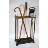 19th century brass stick stand