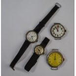 Vintage silver wristwatches