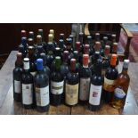 Forty bottles of world wines