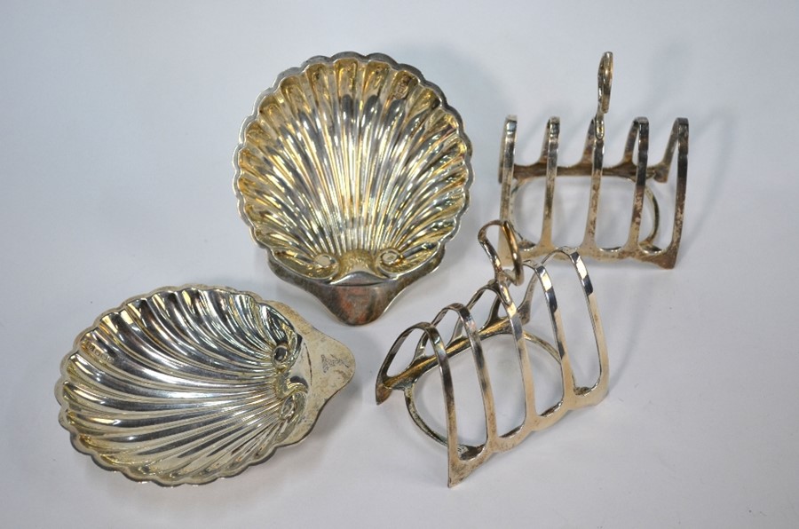 Pair of Victorian nut-dishes etc. - Image 2 of 3