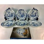 Six Chinese Nanking Cargo soup plates