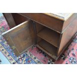 A George III mahogany partners desk, the tooled tan leather top with a moulded edge fitted with