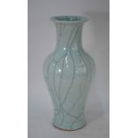 A Chinese guan-ware style baluster vase
