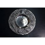 Arts & Crafts silver alms dish