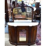 Victorian marble top chiffonier