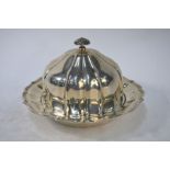 Edwardian silver muffin dish