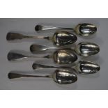 Early George III silver and other tablespoons