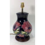 A contemporary Moorcroft table lamp