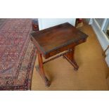 A Regency rosewood writing/side table