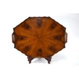 An oyster-veneered yew tray