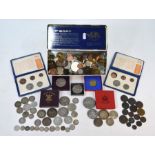 A quantity of 19th century and later coins