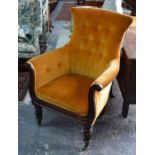 A Regency mahogany library armchair