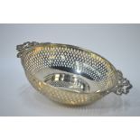 Edwardian silver bonbon basket