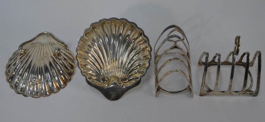 Pair of Victorian nut-dishes etc. - Image 3 of 3