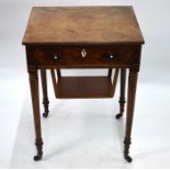 Victorian mahogany combination work/writing table