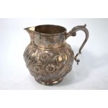 Late Victorian silver jug