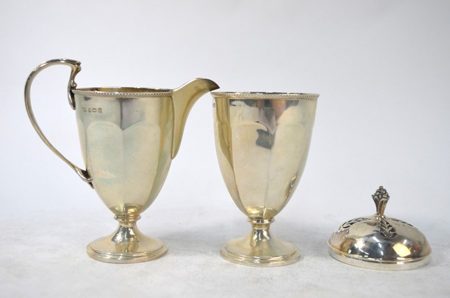 A Mappin & Webb cream jug and sugar caster - Image 3 of 3