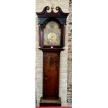James Beattie (?) an 18th century oak cased 30 hour longcase clock