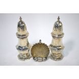 Pair of Victorian silver pepperettes