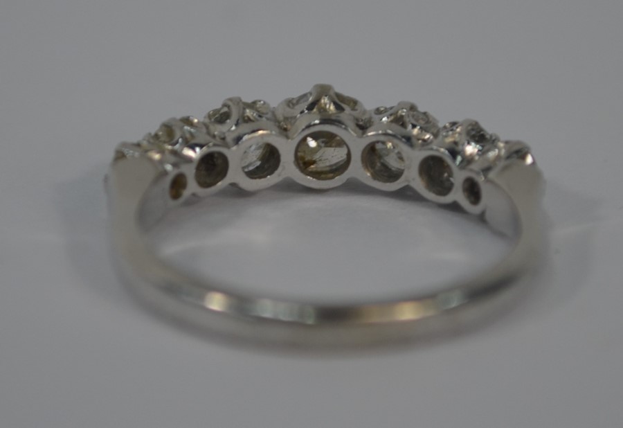 A seven stone diamond half eternity ring - Image 2 of 4