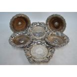 19th century Old Sheffield Plate bottle coasters