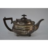 A Regency style silver teapot