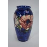 A Moorcorft Anemone pattern vase