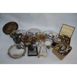 Quantity of Victorian and later electroplated wares
