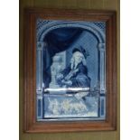 A 19th century Continental delft plaque