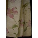 Two pairs of lined curtains