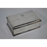 Silver cigar box