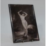 A 19th century Continental porcelain rectangular plaque