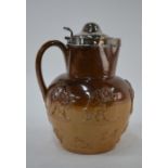 A large George III stoneware harvest jug