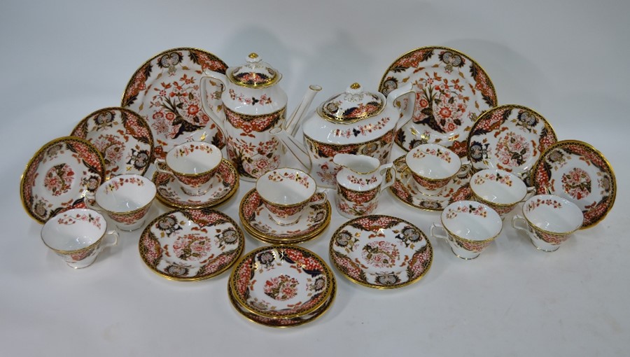 A Royal Crown Derby china 'Derby Japan' tea/coffee service