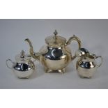 Mexican 925 Sterling standard three-piece tea service