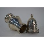 A heavy quality silver baluster caster