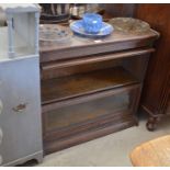 An oak Globe Wernicke two section library bookcase with glazed panels, early 20th century