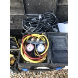 Police recovered items - A cased GTE Electronics KMG-Lite Force Tester to/w a Titan manifold and a