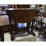 Early 20th century drop leaf side table