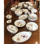 A large quantity of Royal Worcester Evesham wares including a dinner service, breakfast service,
