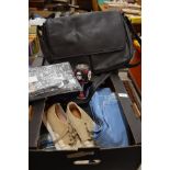 Police recovered items to include Scholl, Zara and TK Maxx gentlemen's shoes, shower curtain,