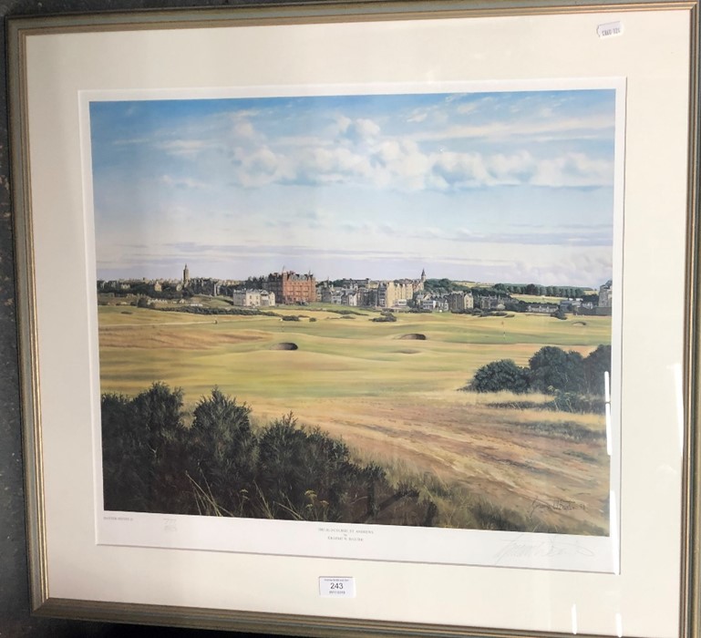 Graham W Baxter - The Old Course at St Andrews, ltd ed print numbered 777/850, pencil signed to - Image 2 of 2