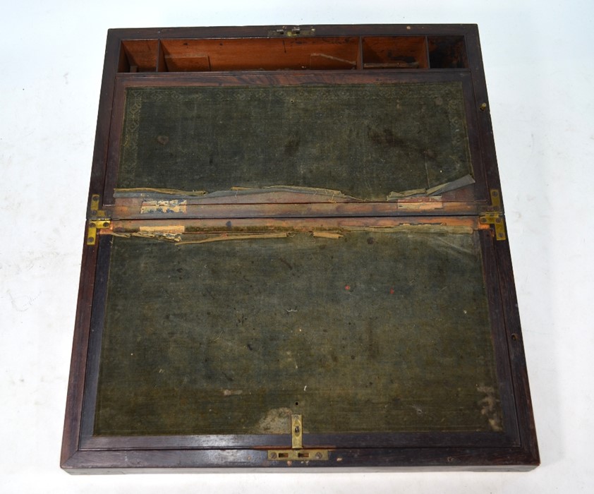 Early 19th century rosewood writing slope - Image 2 of 6